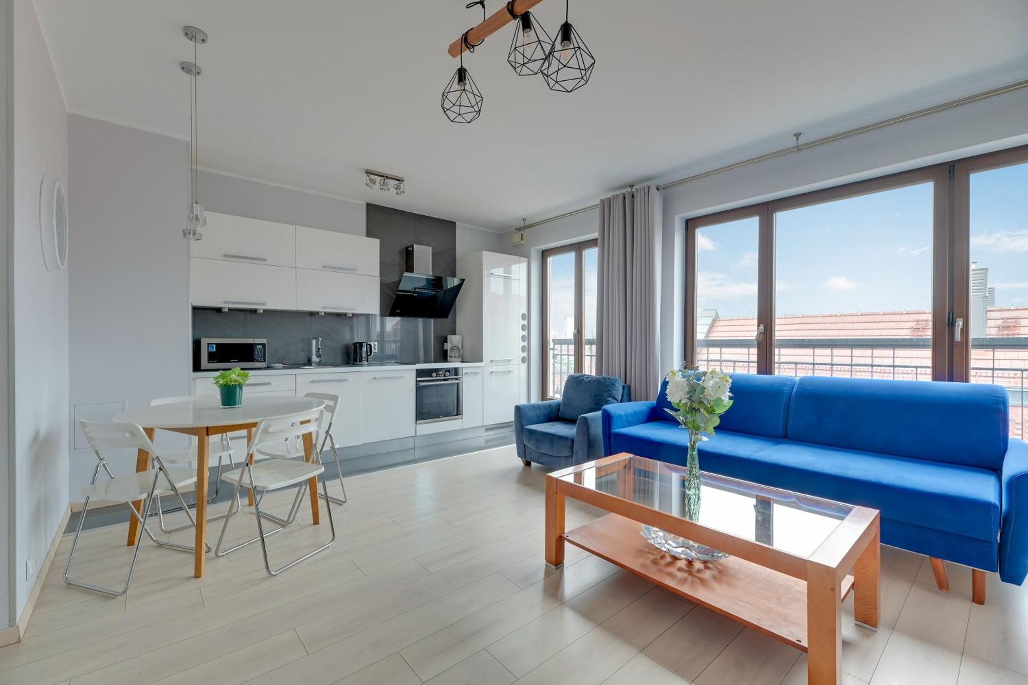 Apartamento Blue Mandarin Marina Gdansk Habitación foto
