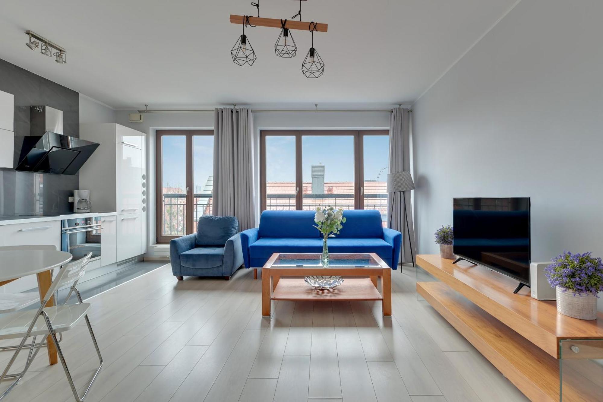 Apartamento Blue Mandarin Marina Gdansk Habitación foto