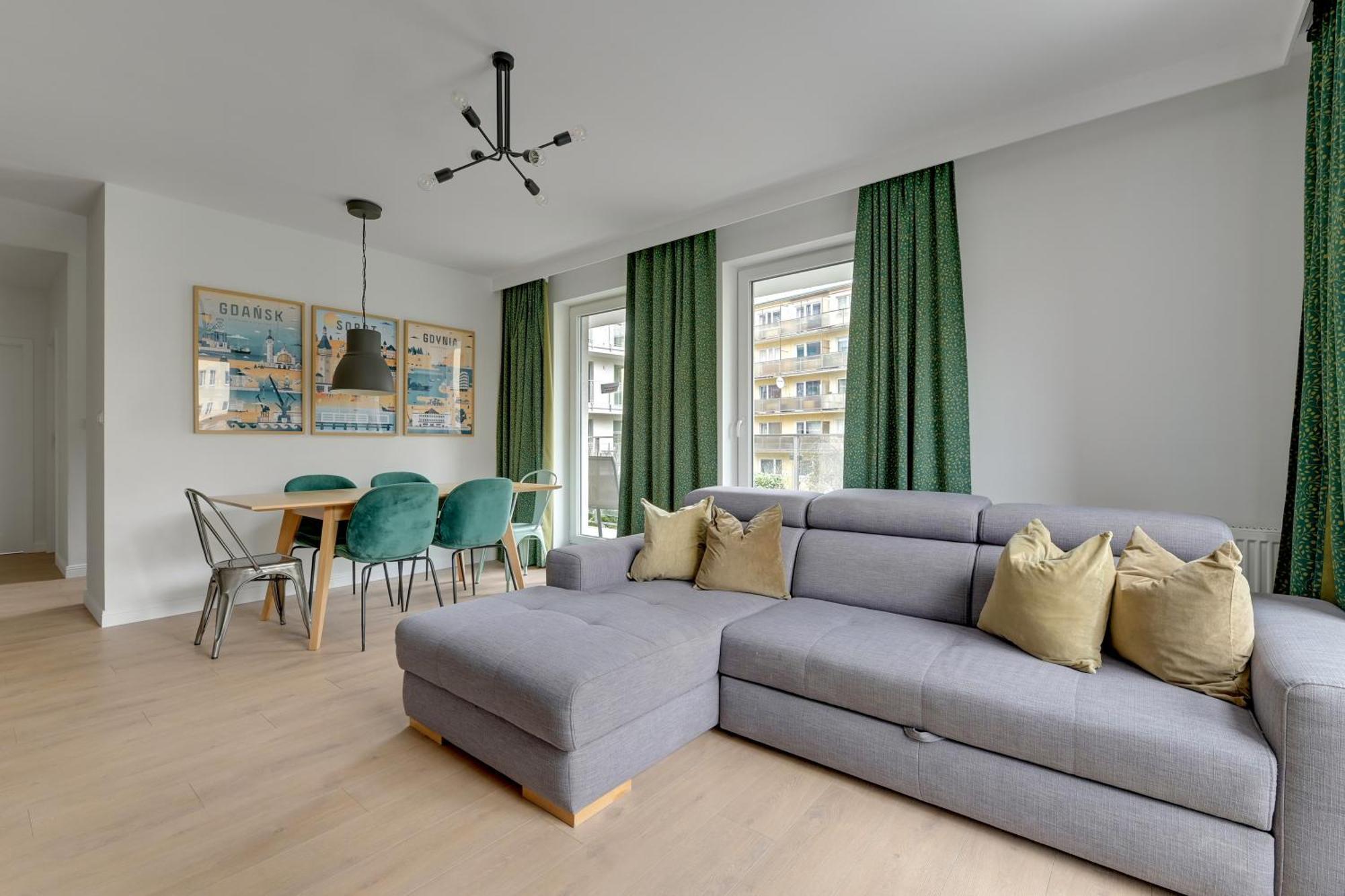 Apartamento Blue Mandarin Marina Gdansk Habitación foto